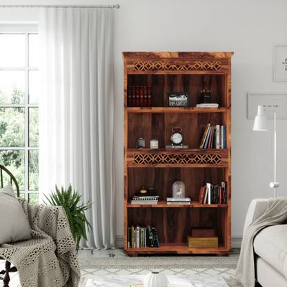 Flipkart Perfect Homes PureWood Sheesham Open Book Shelf