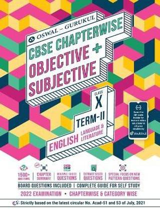 English Chapterwise Objective + Subjective for CBSE Class 10 Term 2 Exam