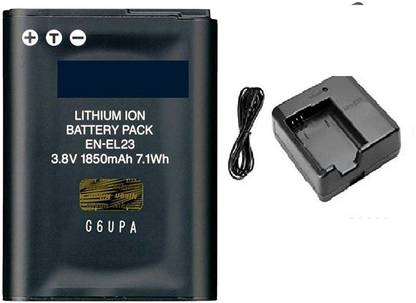 NIKON Combo of MH-67 camera charger with En-EL-23 battery with cable  Camera Battery Charger