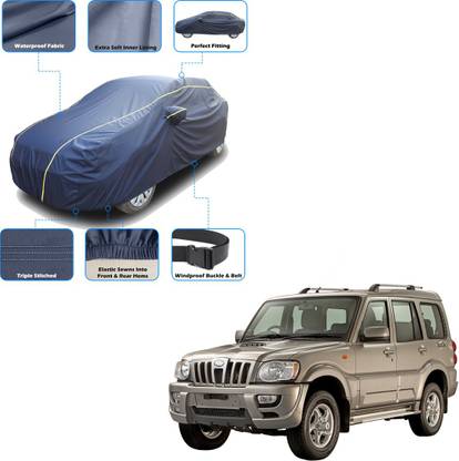 SS FOR YOUR SMART NEEDS Car Cover For Mahindra Scorpio 1.99 S6 Plus (With Mirror Pockets)