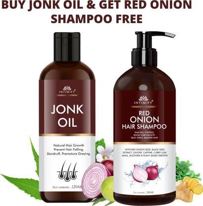 INTIMIFY Jonk hair growth oil & Onion shampoo for hair growth