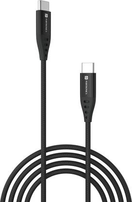 Portronics USB Type C Cable 2 A 1 m Konnect C1 20W PD Quick Charging