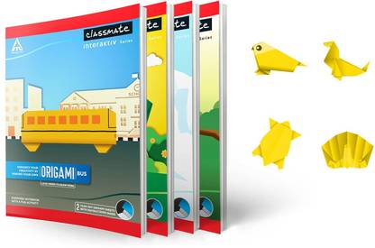 Classmate Origami Notebook - Unruled, 190 X 155mm Regular Notebook Unruled 172 Pages