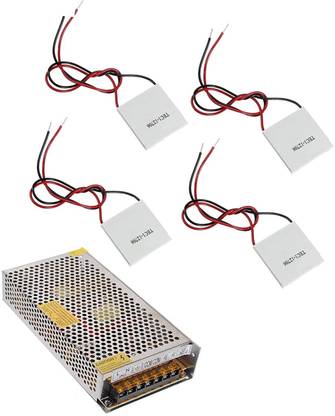 INVENTO 4pcs TEC-12706 12V Thermoelectric Cooler Peltier Plate Module with 12V 20A DC Automotive Electronic Hobby Kit