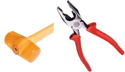 Garena Rubber Mallet hammer with no slip comfortable grip handle soft face hammer80 Mallet