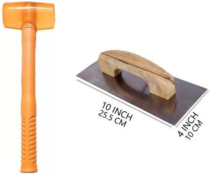 Garena Rubber Mallet hammer with no slip comfortable grip handle soft face hammer12 Mallet