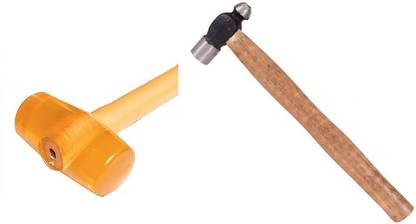 Garena Rubber Mallet hammer with no slip comfortable grip handle soft face hammer70 Mallet