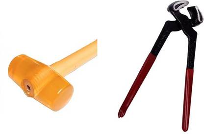 Garena Rubber Mallet hammer with no slip comfortable grip handle soft face hammer56 Mallet