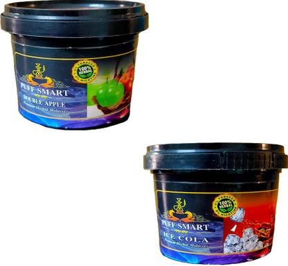 Puff Smart Premium Herbal 100g Each Flavor Double Apple, Ice Cola Hookah Flavor