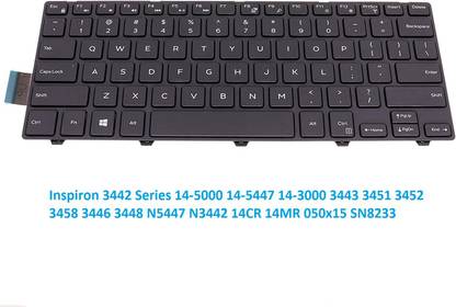 TechSio Inspiron 14 3000 Series 3441 3442 3443 3445 Internal Laptop-size Laptop Keyboard