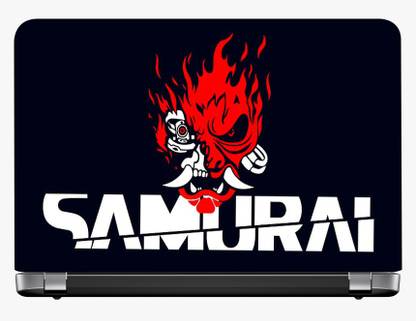 CLAXA 15.6 × 10.2 LAPTOP SKIN Samurn Vinyl Reusable Laptop Skin Compatible for 15.6 inch