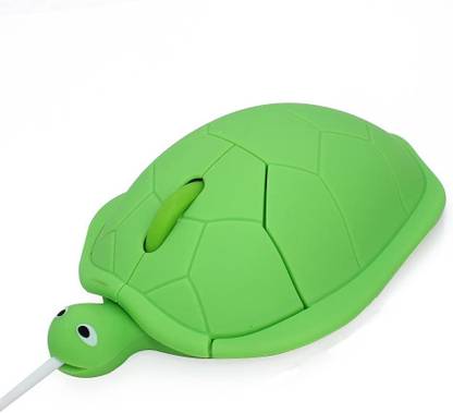 ENTWINO Computer/ Laptop Mouse, Cute Turtle / Cartoon Shape USB Mouse For Laptop & PC Wired Ambidextrous Optical Mouse