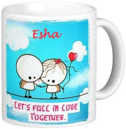 GNS Love Message for Esha Romantic Quotes 133 Ceramic Coffee Mug