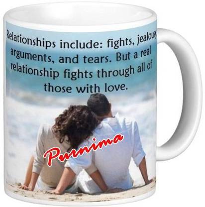 Exocticaa Love Message for Purnima Romantic Quotes 093 Ceramic Coffee Mug