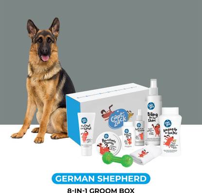 Captain Zack The German Shepherd Groom Box Pet Spa Kit