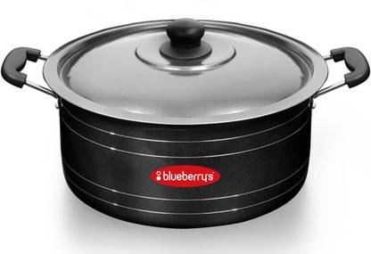 BlueBerry's 8 Liter 28cm Nonstick Aluminum Biriyani Pot Heavy Weight Pot 28 cm diameter 8 L capacity with Lid