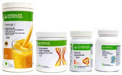 Herbalife Nutrition FORMULA1 MANGO + PROTEIN 200 GRAM + AFRESH PEACH + FORMULA 2 MULTIVITAMIN Protein Shake