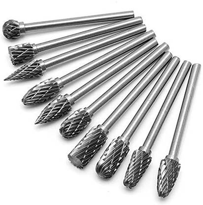 kts12 10pcs 3x6mm Metal Drawing Tungsten Carbide Milling Cutter Rotary Tool