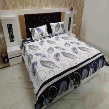 140 TC Microfiber Double 3D Printed Bedsheet