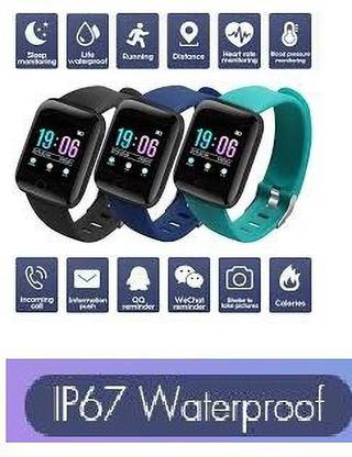 Y2H Enterprises AQ382/ID116 PLUS STEP TRACKER MULTI SPORTS SMART WATCH BLACK(PACK OF 1) Smartwatch
