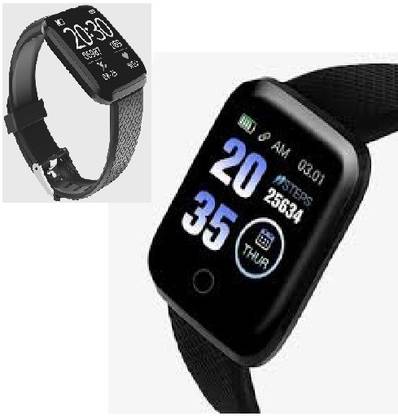 Bymaya JQ569-ID116 ADVANCE FITNESS TRACKER MULTI FACES SMART WATCH BLACK(PACK OF 1) Smartwatch