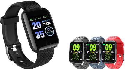 Bymaya JQ11-ID116 ADVANCE HEART RATE MULTI FACES SMART WATCH BLACK(PACK OF 1) Smartwatch