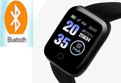 Bymaya JQ520-ID116 ADVANCE STEP TRACKER MULTI SPORTS SMART WATCH BLACK(PACK OF 1) Smartwatch