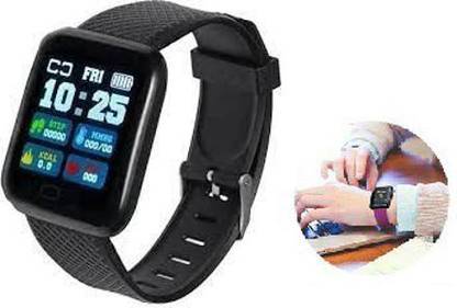 Bymaya JQ252-ID116 PRO HEART RATE SLEEP TRACKER SMART WATCH BLACK(PACK OF 1) Smartwatch