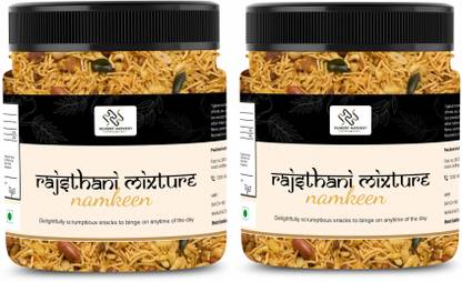 HUNGRY HARVEST Rajasthani Handmade/Homemade Special Mixture Namkeen| Jar Pack