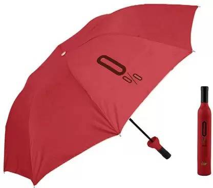 AMP Creations Decent Look Deco Wine Bottle Travel Umbrella maroon Umbrella