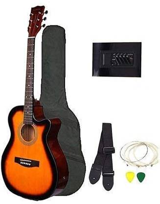 KADENCE Frontier series Q10 (Hand Rest) Sunburst Semi Acoustic Guitar+Online Classes Acoustic Guitar Carbon Fibre Carbon Fibre