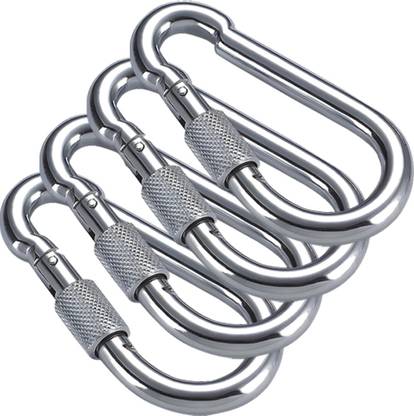 B fit Heavy Solid Snap Hook Carabiner Set of 12 size 12 MM Weight Lifting Bar