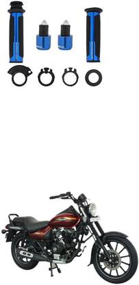PRTEK 7/8 Handle Bar CNC Aluminum Rubber Handlebar Hand Grips 126 Handle Bar Grip For Bajaj Avenger 220 DTS-i