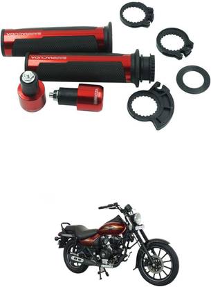 PECUNIA Metal Handle Grip Handlebar Ends with Aluminium Insert 17 Handle Bar Grip For Bajaj Avenger 220 DTS-i