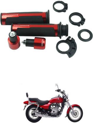 PECUNIA Metal Handle Grip Handlebar Ends with Aluminium Insert 18 Handle Bar Grip For Bajaj Avenger 220 DTS-i