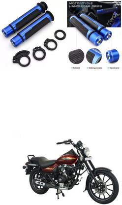 PECUNIA Metal Handle Grip Handlebar Ends with Aluminium Insert 210 Handle Bar Grip For Bajaj Avenger 220 DTS-i