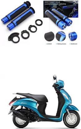 PROEDITION Metal Handle Grip Handlebar Ends with Aluminium Insert 263 Handle Bar Grip For Yamaha Fascino