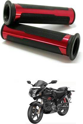 PROEDITION 7/8 Handle Bar CNC Aluminum Rubber Handlebar Hand Grips 2 Handle Bar Grip For TVS Jupiter