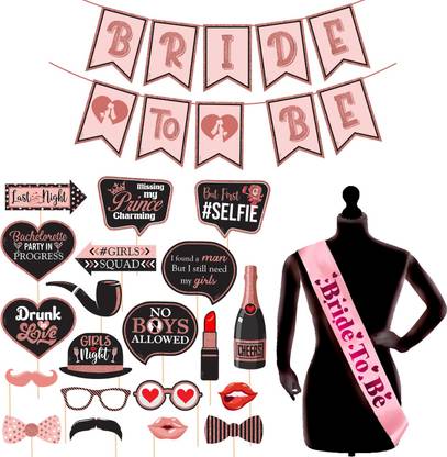 Prihit 22 Pcs Bachelorette Party Decorations Kit, Bridal Shower Party Supplies