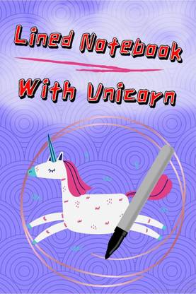 Lined Notebook With Unicorn