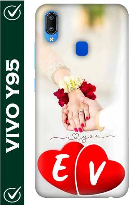 FULLYIDEA Back Cover for ViVO Y95, Vivo Y95, vivo Y95, ViVO 1807, Letter E, Alphabet E, Name E, Letter E