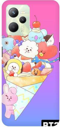 Vinsmoke Back Cover for Realme C35 BT21, BTS, koya, RJ, Shooky, Mang, Chimmy, Tata, Cooky