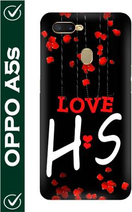 FULLYIDEA Back Cover for OPPO A5s, OPPO CPH1909, OPPO CPH1920, OPPO CPH1912, Letter H, Alphabet H, Name H