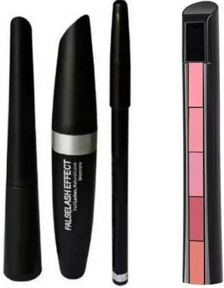 ZOVLY EyeLiner + HyperCurly Mascara + EyeBrow Pencil + Fablous 5 Nude Lipstic