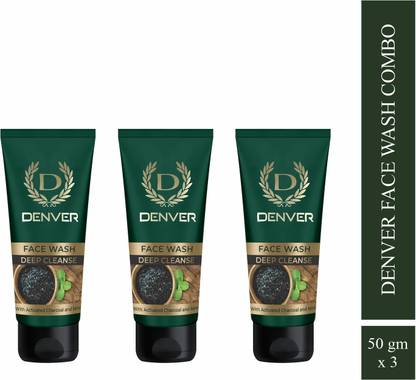 DENVER Deep Cleanse  With Activated Charcoal & Mint Face Wash