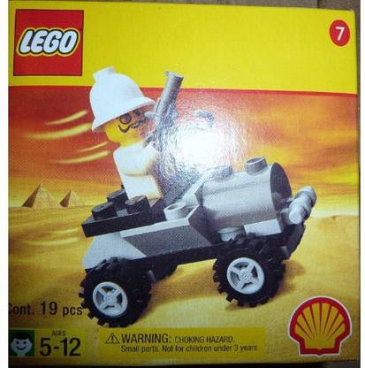 LEGO 2541 Shell Adventurers Egypt Set Adventures Car/Buggy with Baron von Barron