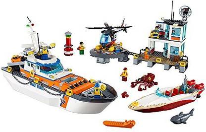 LEGO City Coast Guard Head Quarters 60167 Building Kit (792 Piece)