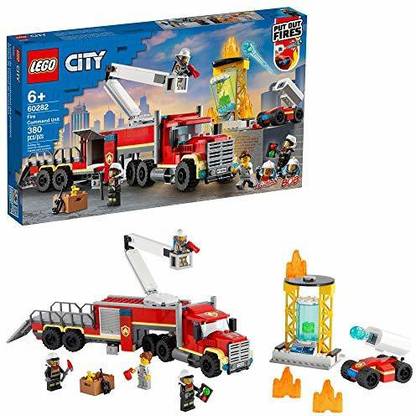 LEGO City Fire Command Unit 60282 Building Kit Fun Firefighter Toy Building Set