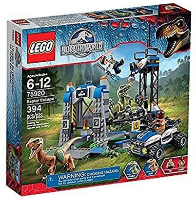 LEGO Jurassic Park Jurassic World Raptor Escape Set #75920