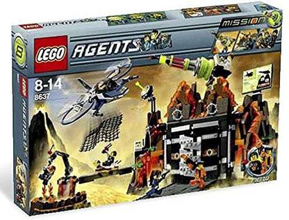 LEGO Agents Exclusive Limited Edition Set #8637 Mission 8 Volcano Base